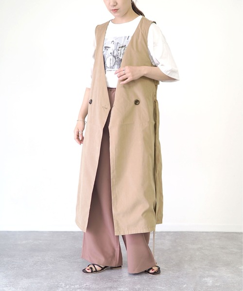 Riberry（リベリー）の「トレンチジレ（ベスト・レディース・ベージュ/ネイビー/キャメル・MEDIUM/LARGE）」の15枚目の写真