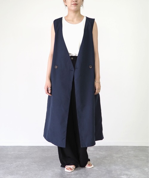 Riberry（リベリー）の「トレンチジレ（ベスト・レディース・ベージュ/ネイビー/キャメル・MEDIUM/LARGE）」の10枚目の写真