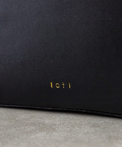 loti（ロティ）の「WEB限定 loti 巾着付スクエアボックス（ハンドバッグ・レディース・ブラック/ブラウン・ONE SIZE）」の5枚目の写真