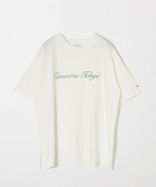 CONVERSE TOKYO（コンバーストウキョウ）の「フロントロゴビッグTシャツ（Tシャツ/カットソー・レディース・ブルー/ホワイト/グリーン/ピンク・FREE）」の8枚目の写真