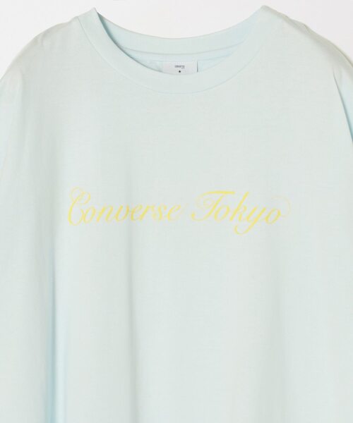 CONVERSE TOKYO（コンバーストウキョウ）の「フロントロゴビッグTシャツ（Tシャツ/カットソー・レディース・ブルー/ホワイト/グリーン/ピンク・FREE）」の18枚目の写真