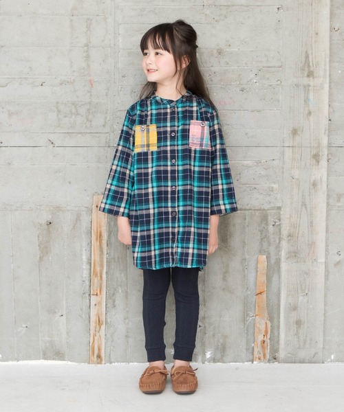 RAGMART(ラグマート)の「シャツワンピース(ワンピース・キッズ・ピンク/ネイビー/キャメル・110cm/100cm/130cm/120cm)」の5枚目の写真