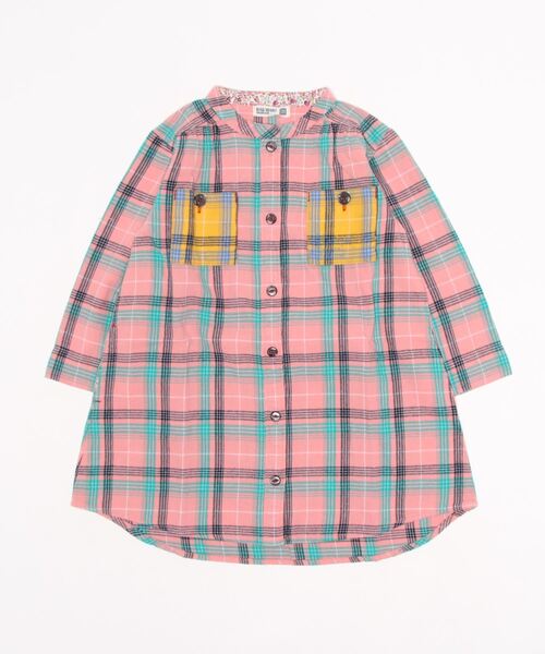 RAGMART(ラグマート)の「シャツワンピース(ワンピース・キッズ・ピンク/ネイビー/キャメル・110cm/100cm/130cm/120cm)」の16枚目の写真