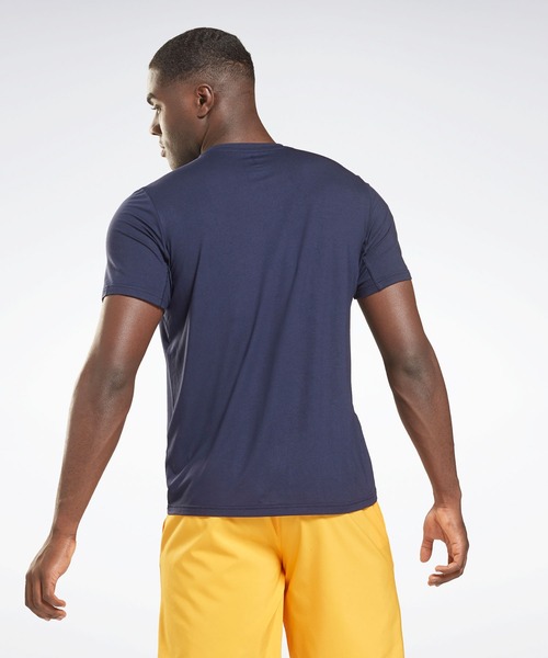 Reebok(リーボック)の「アクティブチル+ドリームブレンド Tシャツ / Activchill+DreamBlend T-Shirt(Tシャツ/カットソー・メンズ・ブラック/ネイビー・SMALL/MEDIUM/LARGE/X-LARGE/XX-LARGE/X-SMALL/XXX-LARGE)」の14枚目の写真