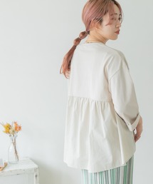ITEMS URBANRESEARCH | バックギャザーロングTシャツ(Tシャツ/カットソー)