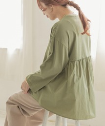 ITEMS URBANRESEARCH | バックギャザーロングTシャツ(Tシャツ/カットソー)