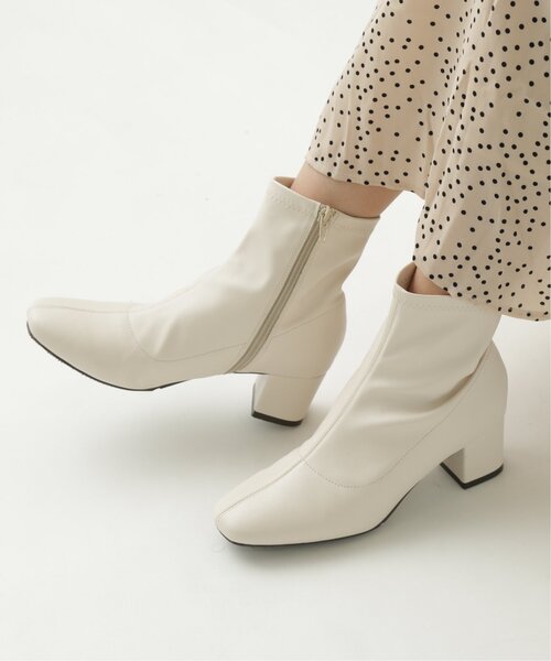 frames RAY CASSIN（フレームスレイカズン）の「ストレッチ太ヒールブーツ（ブーツ・レディース・ブラック/ダークブラウン/キナリ・SMALL/LARGE/X-LARGE/MEDIUM）」の2枚目の写真