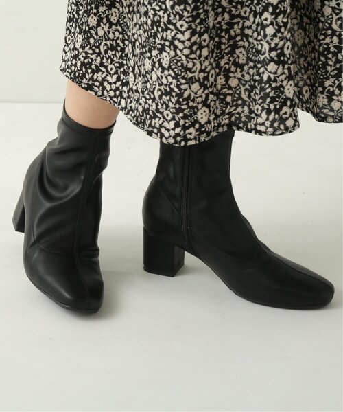 frames RAY CASSIN（フレームスレイカズン）の「ストレッチ太ヒールブーツ（ブーツ・レディース・ブラック/ダークブラウン/キナリ・SMALL/LARGE/X-LARGE/MEDIUM）」の6枚目の写真