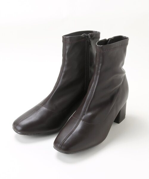 frames RAY CASSIN（フレームスレイカズン）の「ストレッチ太ヒールブーツ（ブーツ・レディース・ブラック/ダークブラウン/キナリ・SMALL/LARGE/X-LARGE/MEDIUM）」の7枚目の写真