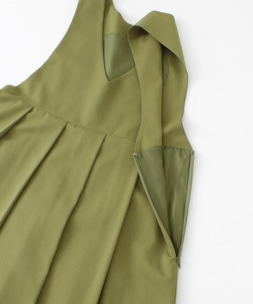 KBF（ケイビーエフ）の「BIGプリーツジャンパースカート（ワンピース・レディース・オリーブ/ブラック/イエロー系その他/ブラウン系その他・ONE）」の15枚目の写真