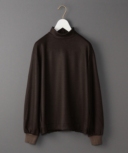 BEAUTY&YOUTH UNITED ARROWS(ビューティーアンドユースユナイテッドアローズ)の「<6(ROKU)>HI NECK GATHER LONG SLEEVE/カットソー◆(Tシャツ/カットソー・レディース・ライトグレー/ワインレッド/オリーブ・フリー)」の3枚目の写真