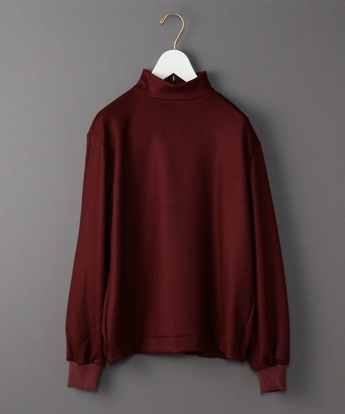 BEAUTY&YOUTH UNITED ARROWS(ビューティーアンドユースユナイテッドアローズ)の「<6(ROKU)>HI NECK GATHER LONG SLEEVE/カットソー◆(Tシャツ/カットソー・レディース・ライトグレー/ワインレッド/オリーブ・フリー)」の1枚目の写真