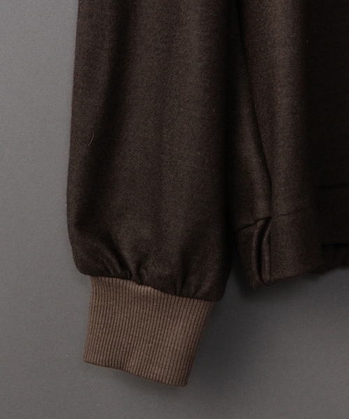 BEAUTY&YOUTH UNITED ARROWS(ビューティーアンドユースユナイテッドアローズ)の「<6(ROKU)>HI NECK GATHER LONG SLEEVE/カットソー◆(Tシャツ/カットソー・レディース・ライトグレー/ワインレッド/オリーブ・フリー)」の4枚目の写真