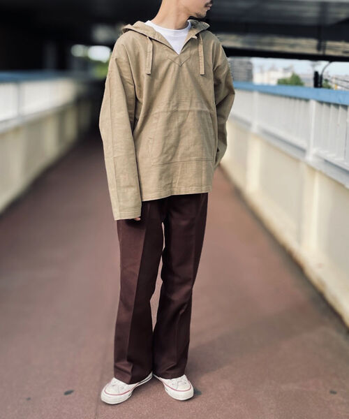 GLOSTER(グロスター)の「【GLOSTER/グロスター】メキシカンパーカー(パーカー・メンズ・オフホワイト/カーキ/オレンジ・MEDIUM/LARGE)」の22枚目の写真