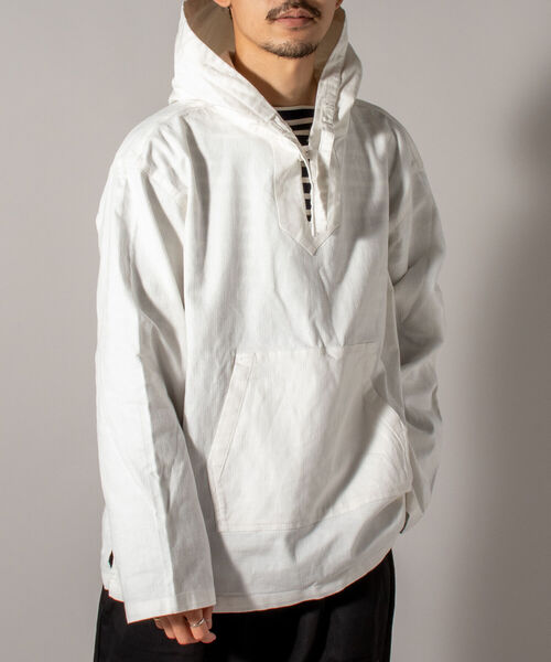 GLOSTER(グロスター)の「【GLOSTER/グロスター】メキシカンパーカー(パーカー・メンズ・オフホワイト/カーキ/オレンジ・MEDIUM/LARGE)」の13枚目の写真