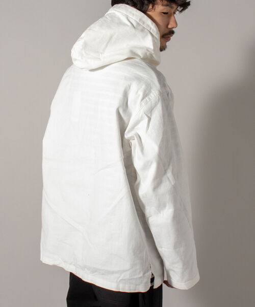 GLOSTER(グロスター)の「【GLOSTER/グロスター】メキシカンパーカー(パーカー・メンズ・オフホワイト/カーキ/オレンジ・MEDIUM/LARGE)」の12枚目の写真