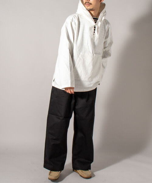 GLOSTER(グロスター)の「【GLOSTER/グロスター】メキシカンパーカー(パーカー・メンズ・オフホワイト/カーキ/オレンジ・MEDIUM/LARGE)」の11枚目の写真