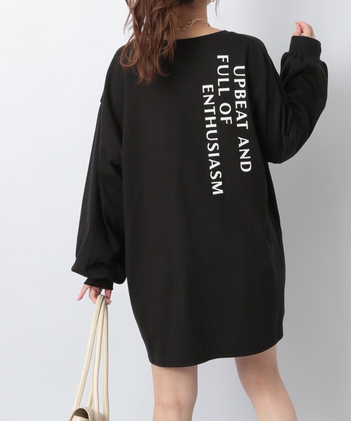 Heather（ヘザー）の「アソートロゴチュニックTEE 219165（Tシャツ/カットソー・レディース・ブラック/グレー/オフホワイト・FREE）」の2枚目の写真