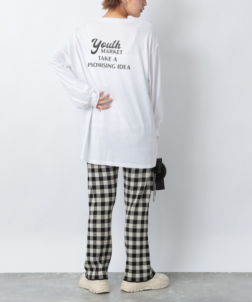 Heather（ヘザー）の「アソートロゴチュニックTEE 219165（Tシャツ/カットソー・レディース・ブラック/グレー/オフホワイト・FREE）」の7枚目の写真