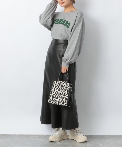 Heather（ヘザー）の「アソートロゴチュニックTEE 219165（Tシャツ/カットソー・レディース・ブラック/グレー/オフホワイト・FREE）」の8枚目の写真