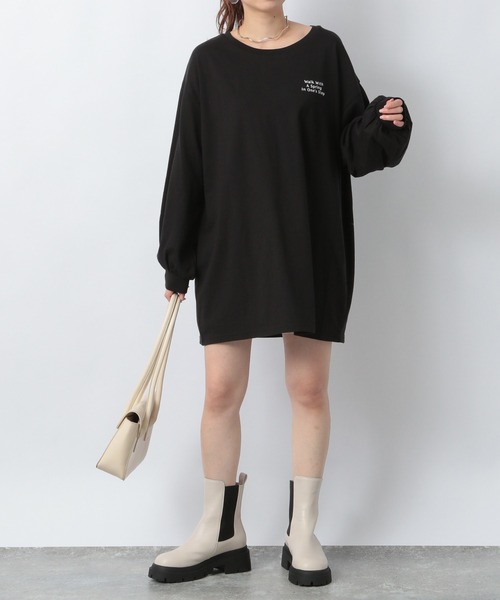 Heather（ヘザー）の「アソートロゴチュニックTEE 219165（Tシャツ/カットソー・レディース・ブラック/グレー/オフホワイト・FREE）」の10枚目の写真