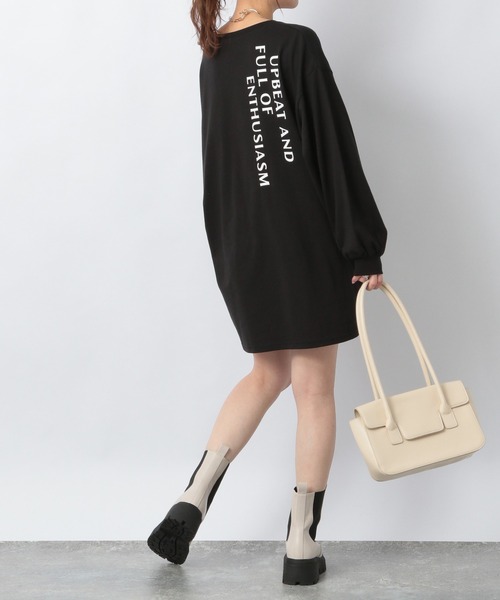 Heather（ヘザー）の「アソートロゴチュニックTEE 219165（Tシャツ/カットソー・レディース・ブラック/グレー/オフホワイト・FREE）」の11枚目の写真