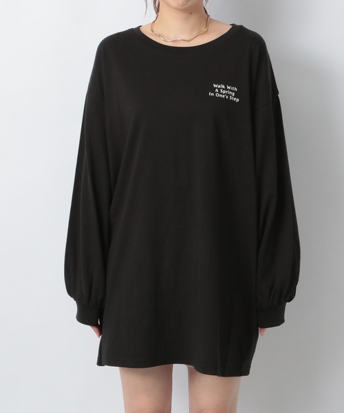 Heather（ヘザー）の「アソートロゴチュニックTEE 219165（Tシャツ/カットソー・レディース・ブラック/グレー/オフホワイト・FREE）」の13枚目の写真
