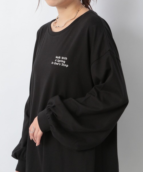 Heather（ヘザー）の「アソートロゴチュニックTEE 219165（Tシャツ/カットソー・レディース・ブラック/グレー/オフホワイト・FREE）」の17枚目の写真