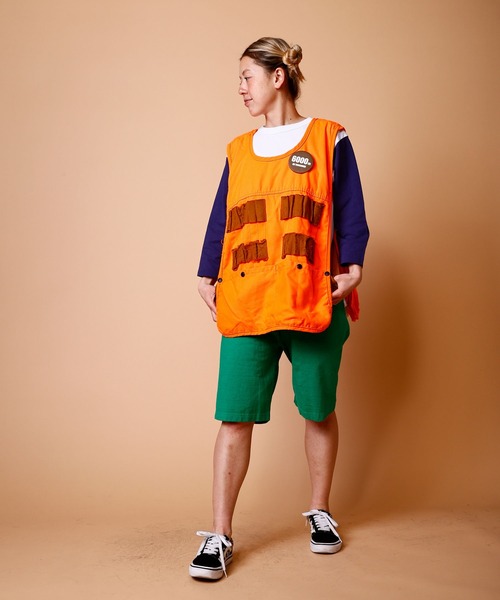 WALLA WALLA SPORT(ワラワラスポーツ)の「2-TONE FOOTBALL TEE/ 2トーン フットボール T(Tシャツ/カットソー・レディース・ネイビー/レッド系その他/イエロー系その他/ブラック系その他/グリーン系その他・MEDIUM)」の7枚目の写真