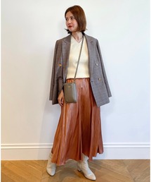 allureville（アルアバイル）の「ウールチェックダブルジャケット