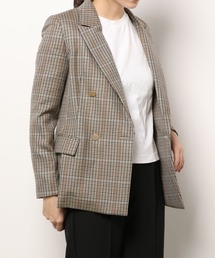 美品▲allureville アルアバイル//チェックダブルジャケット▲ウール 美品△allureville アルアバイル//チェックダブルジャケット△ウール