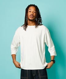 3/4 HEMP COTTON TEE SZ SOLID / 3/4 ヘンプコットン T SZ ソリッド