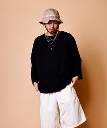 3/4 HEMP COTTON TEE SZ SOLID / 3/4 ヘンプコットン T SZ ソリッド