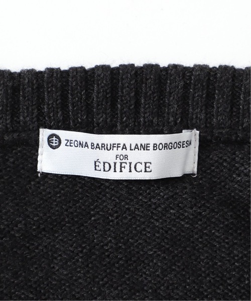 EDIFICE(エディフィス)の「ZEGNA BARUFFA 7ゲージ タートルネック ニット(ニット/セーター・メンズ・グレー/ベージュ/オレンジ/ブラック/ホワイト/ネイビー・SMALL/X-LARGE/LARGE/MEDIUM)」の22枚目の写真