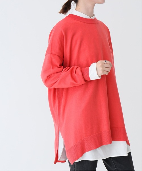 Spick & Span（スピックアンドスパン）の「#ファインウールビッグプルオーバー◆（ニット/セーター・レディース・ブラック/グレー/ブラウン/ピンク・FREE）」の4枚目の写真