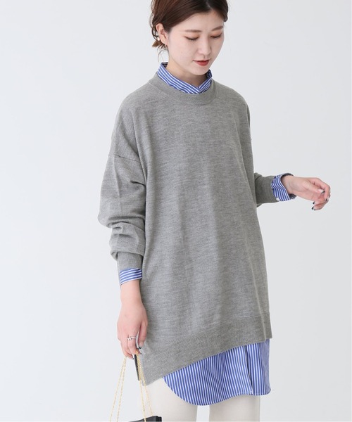 Spick & Span（スピックアンドスパン）の「#ファインウールビッグプルオーバー◆（ニット/セーター・レディース・ブラック/グレー/ブラウン/ピンク・FREE）」の14枚目の写真