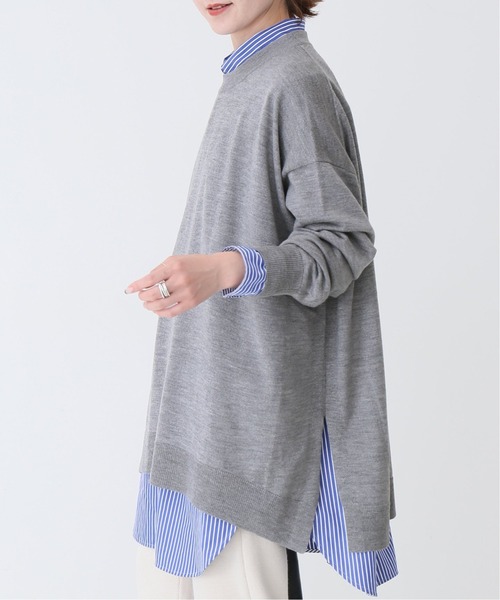 Spick & Span（スピックアンドスパン）の「#ファインウールビッグプルオーバー◆（ニット/セーター・レディース・ブラック/グレー/ブラウン/ピンク・FREE）」の15枚目の写真