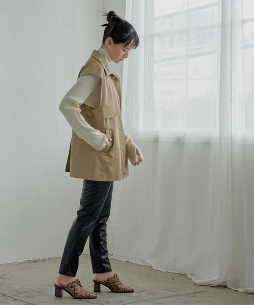 miette（ミエット）の「ｱｼﾝﾒﾄﾘｰﾄﾚﾝﾁﾍﾞｽﾄ（ベスト・レディース・ベージュ・FREE）」の7枚目の写真