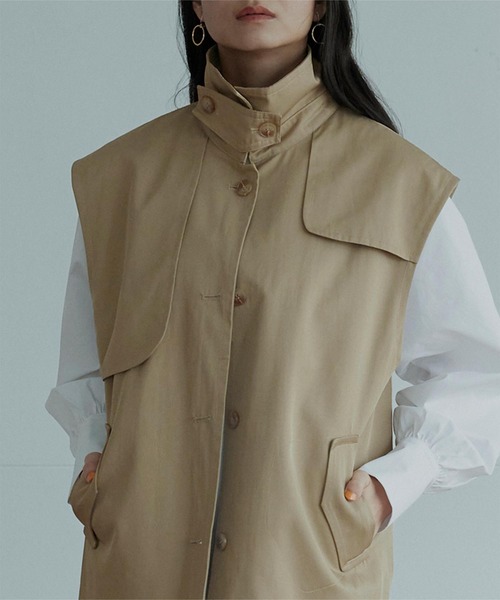 miette（ミエット）の「ｱｼﾝﾒﾄﾘｰﾄﾚﾝﾁﾍﾞｽﾄ（ベスト・レディース・ベージュ・FREE）」の22枚目の写真