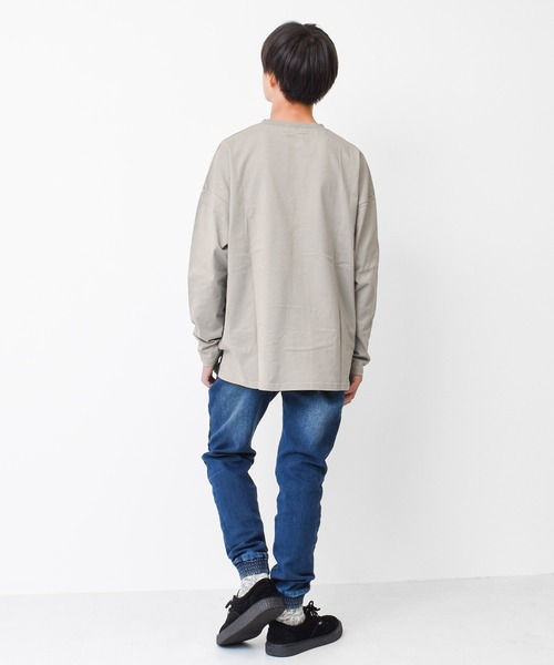RAT EFFECT（ラットエフェクト）の「ポケット刺繍ロングTシャツ（Tシャツ/カットソー・キッズ・オフホワイト/グレー/ブラック/チャコールグレー/ライトブルー・120/130/140/150/160/170）」の17枚目の写真