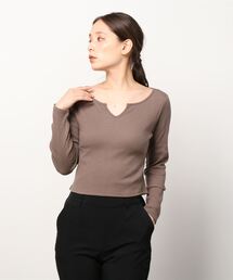 セール Gap ギャップ レディース のtシャツ カットソー ブラウン 茶色系 長袖 通販 Zozotown