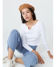 GAP | リブ長袖カットソー　--(Tシャツ/カットソー)