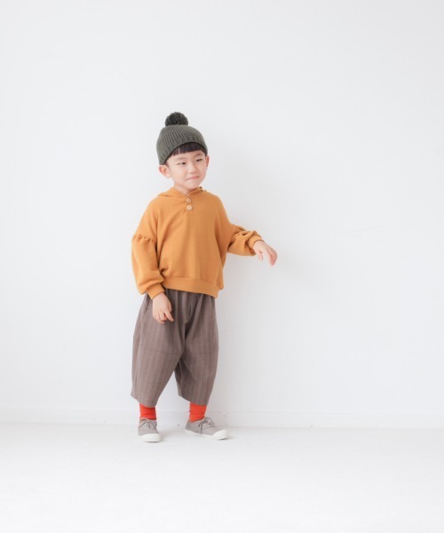 LOWRYS FARM（ローリーズファーム）の「ヘリンボーンバルーンパンツ　217998（カーゴパンツ・キッズ・ブラウン/グレー・110cm/120cm/130cm）」の7枚目の写真