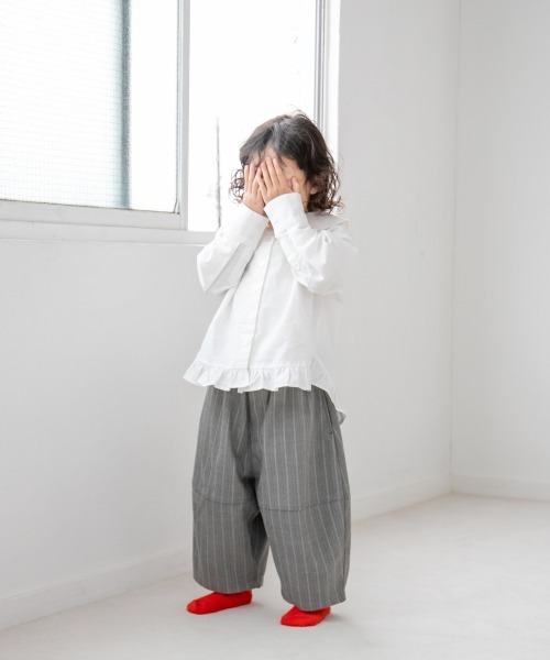 LOWRYS FARM（ローリーズファーム）の「ヘリンボーンバルーンパンツ　217998（カーゴパンツ・キッズ・ブラウン/グレー・110cm/120cm/130cm）」の21枚目の写真