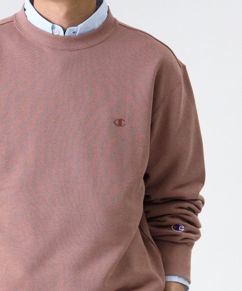 Champion(チャンピオン)の「【Champion】無地クルーネックトレーナー(スウェット・メンズ・ベージュ/チェリーピンク/ホワイト/グレー/ブラック/ロイヤルブルー/ライトパープル/ピンク/オフホワイト/ライム・S/M/L/XL)」の10枚目の写真