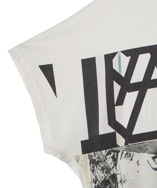 NILoS（ニルズ）の「NILoS/ニルズ/グラフィックプリントTシャツ/CutSewn ForMale/740CPM7（Tシャツ/カットソー・メンズ・ホワイト/ブラック・1/2）」の4枚目の写真