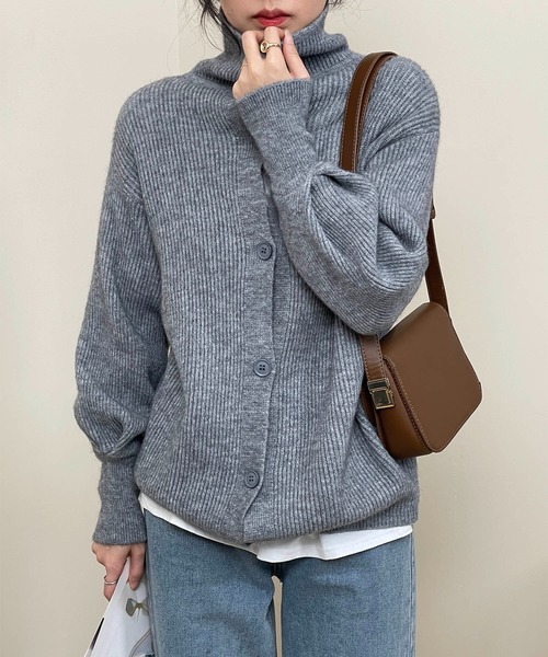 MAISON DE THERESE（メゾン ド テレーズ）の「無地ニットカーディガン（カーディガン/ボレロ・レディース・グレー/ブラック/ブラウン/アイボリー/B/A/モカ/ブラウン系その他/グレー系その他/ホワイト・FREE/MEDIUM）」の6枚目の写真