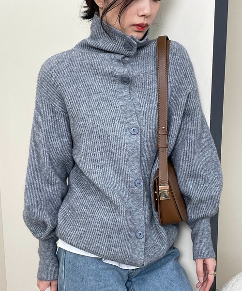 MAISON DE THERESE（メゾン ド テレーズ）の「無地ニットカーディガン（カーディガン/ボレロ・レディース・グレー/ブラック/ブラウン/アイボリー/B/A/モカ/ブラウン系その他/グレー系その他/ホワイト・FREE/MEDIUM）」の21枚目の写真