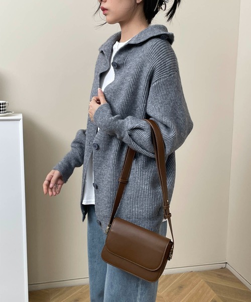 MAISON DE THERESE（メゾン ド テレーズ）の「無地ニットカーディガン（カーディガン/ボレロ・レディース・グレー/ブラック/ブラウン/アイボリー/B/A/モカ/ブラウン系その他/グレー系その他/ホワイト・FREE/MEDIUM）」の20枚目の写真