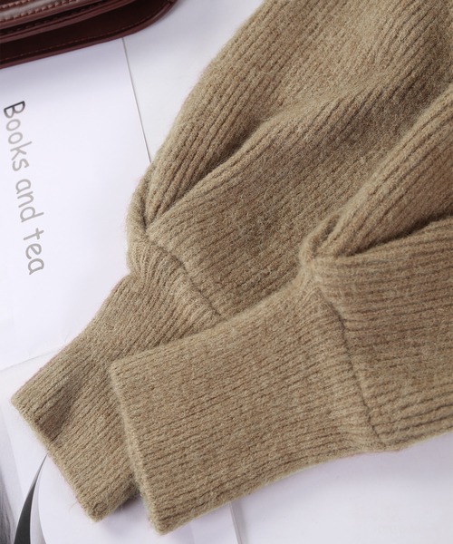 MAISON DE THERESE（メゾン ド テレーズ）の「無地ニットカーディガン（カーディガン/ボレロ・レディース・グレー/ブラック/ブラウン/アイボリー/B/A/モカ/ブラウン系その他/グレー系その他/ホワイト・FREE/MEDIUM）」の15枚目の写真